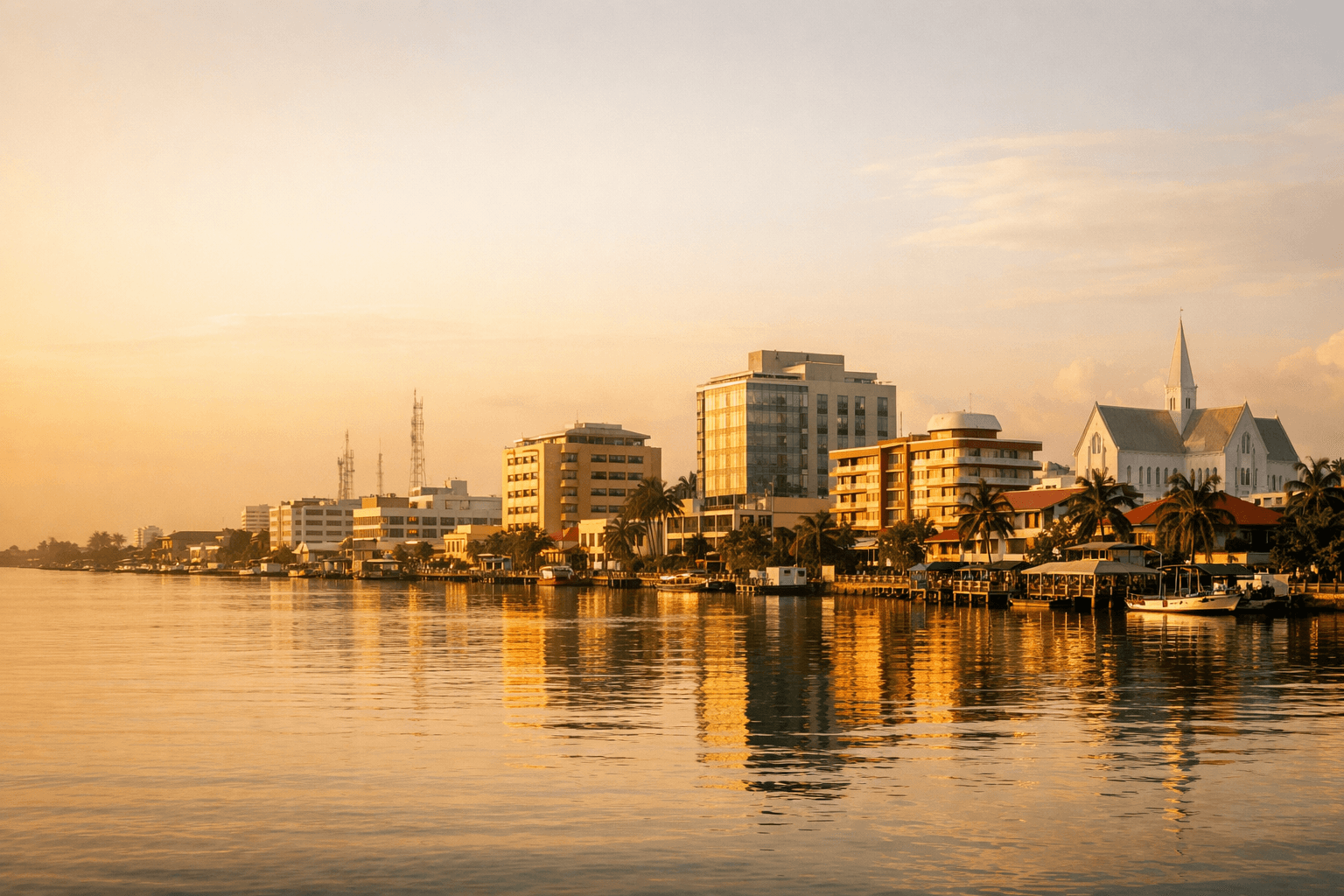 Georgetown Guyana Skyline